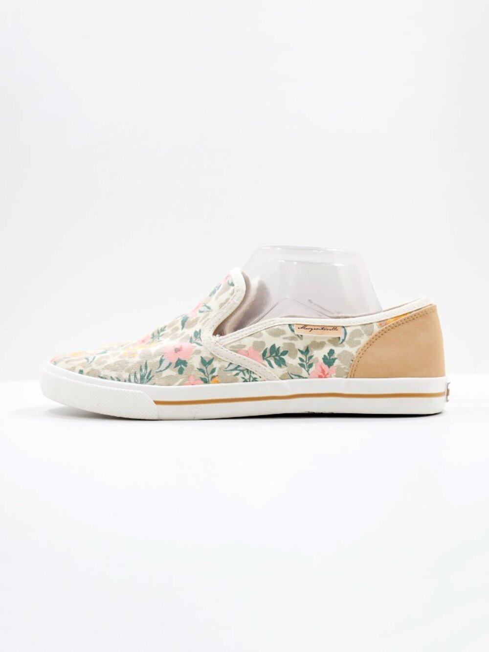 Margaritaville Sailor Beige Floral Canvas Flat Slip On Loafers - 10